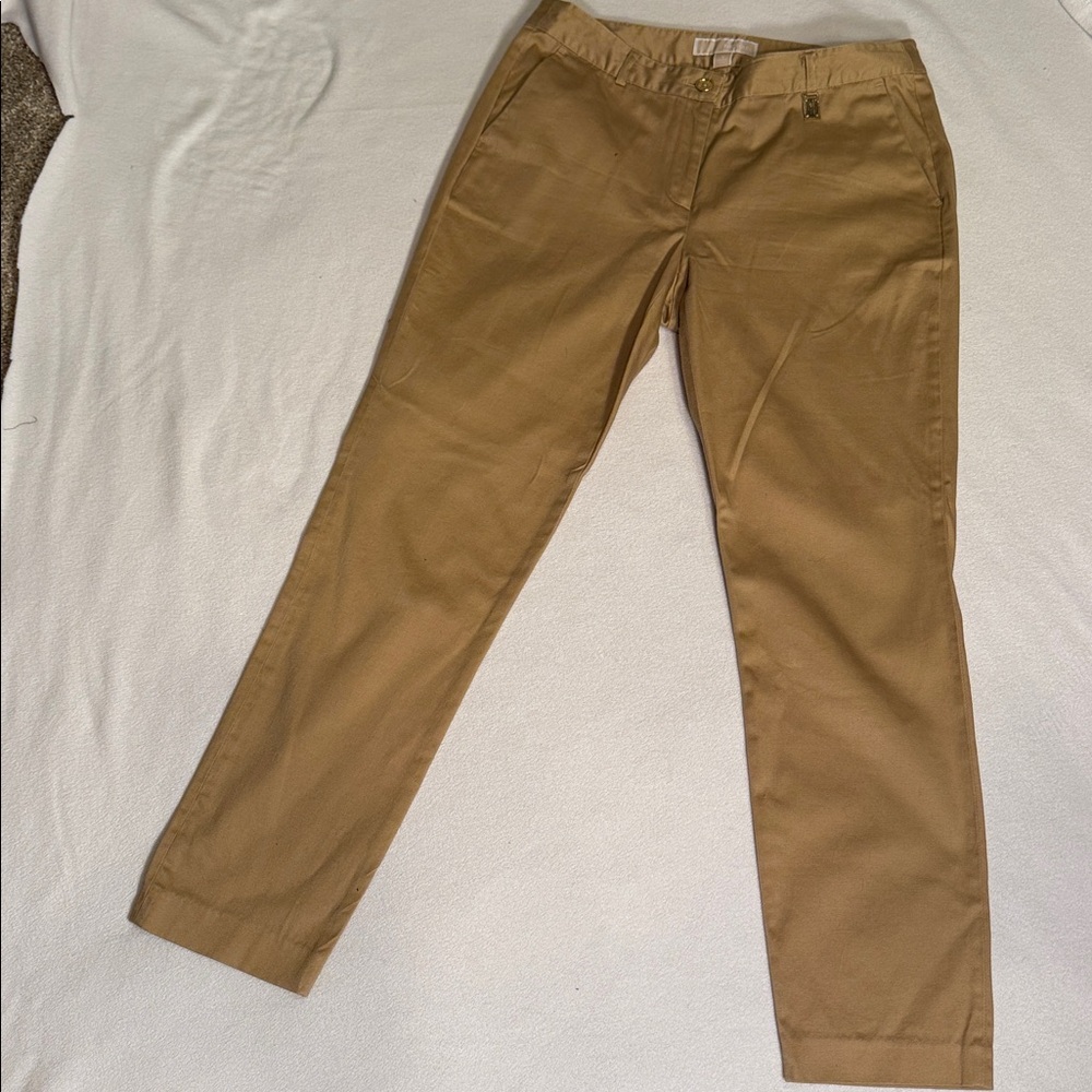 Tailored Straight-Leg Women's Pants in Camel